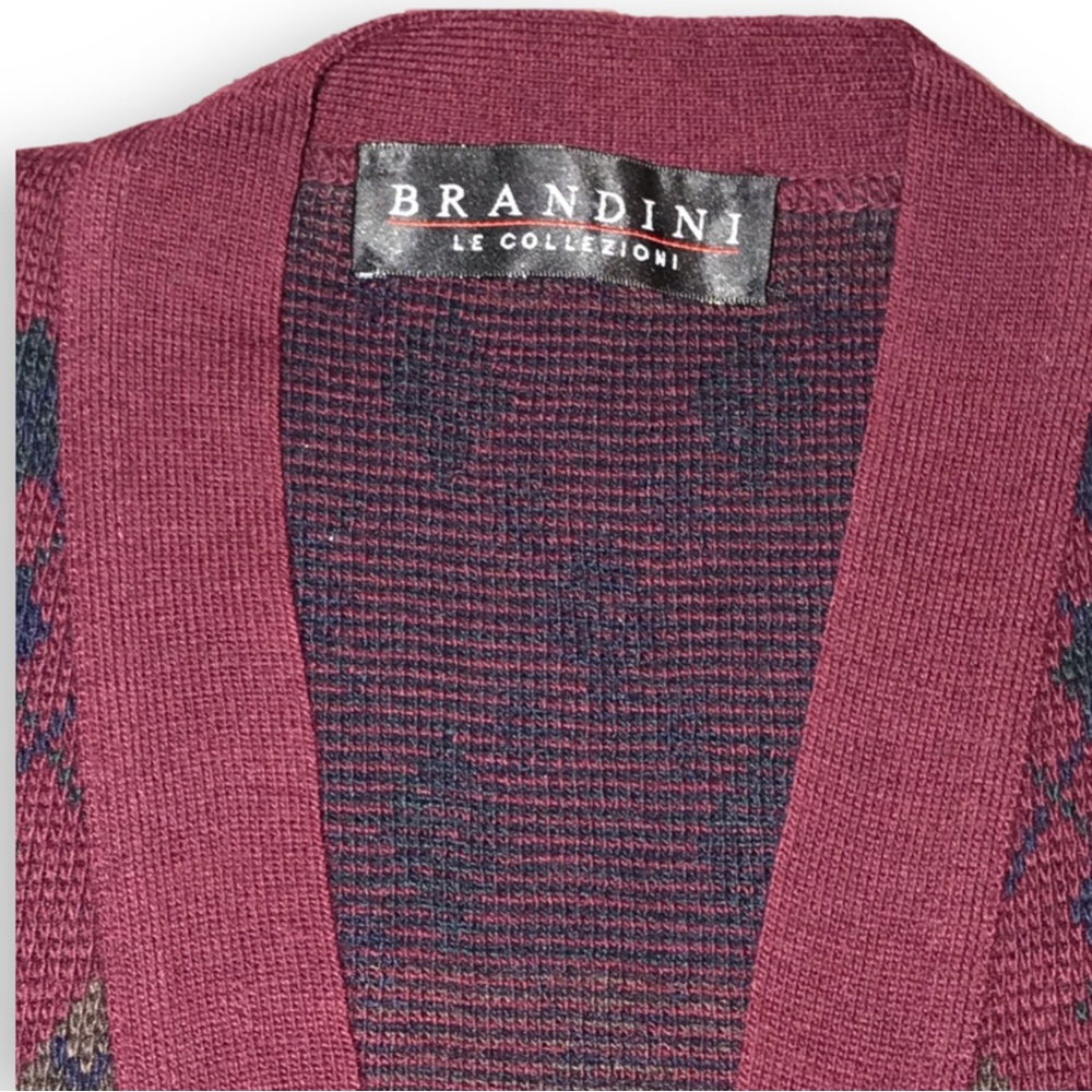 EUC Brandini Wool Blend Button-front Sweater Vest - M - Picture 6 of 7